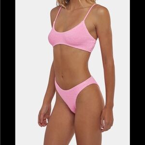 H&M Coral Textured Bikini Set